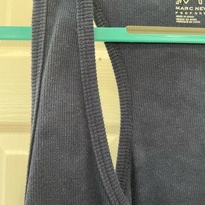 Tank top dress tie dyed navy blue and white on the sides